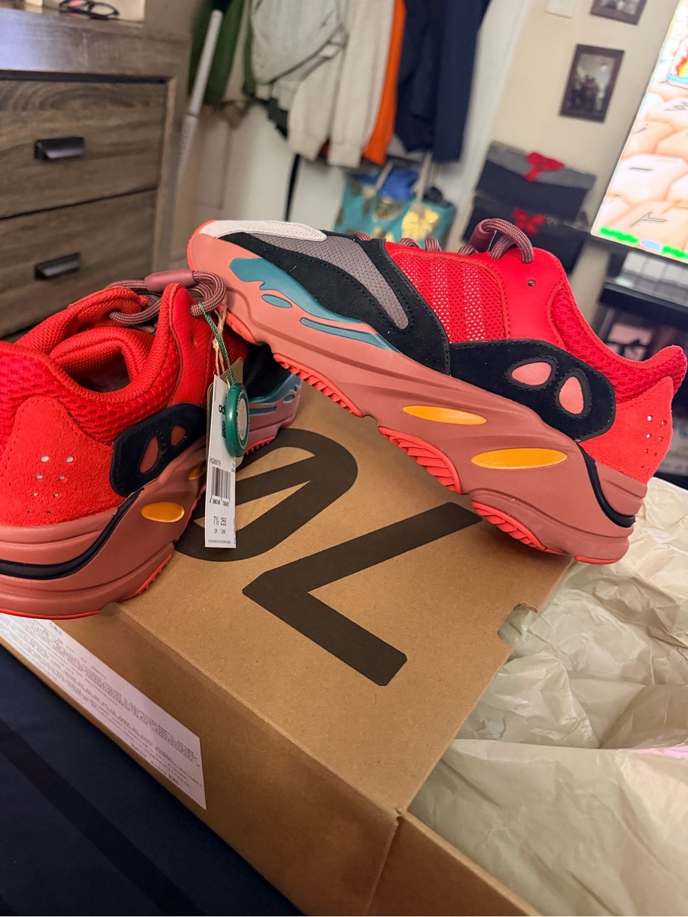 Red Adidas Yeezy brand new